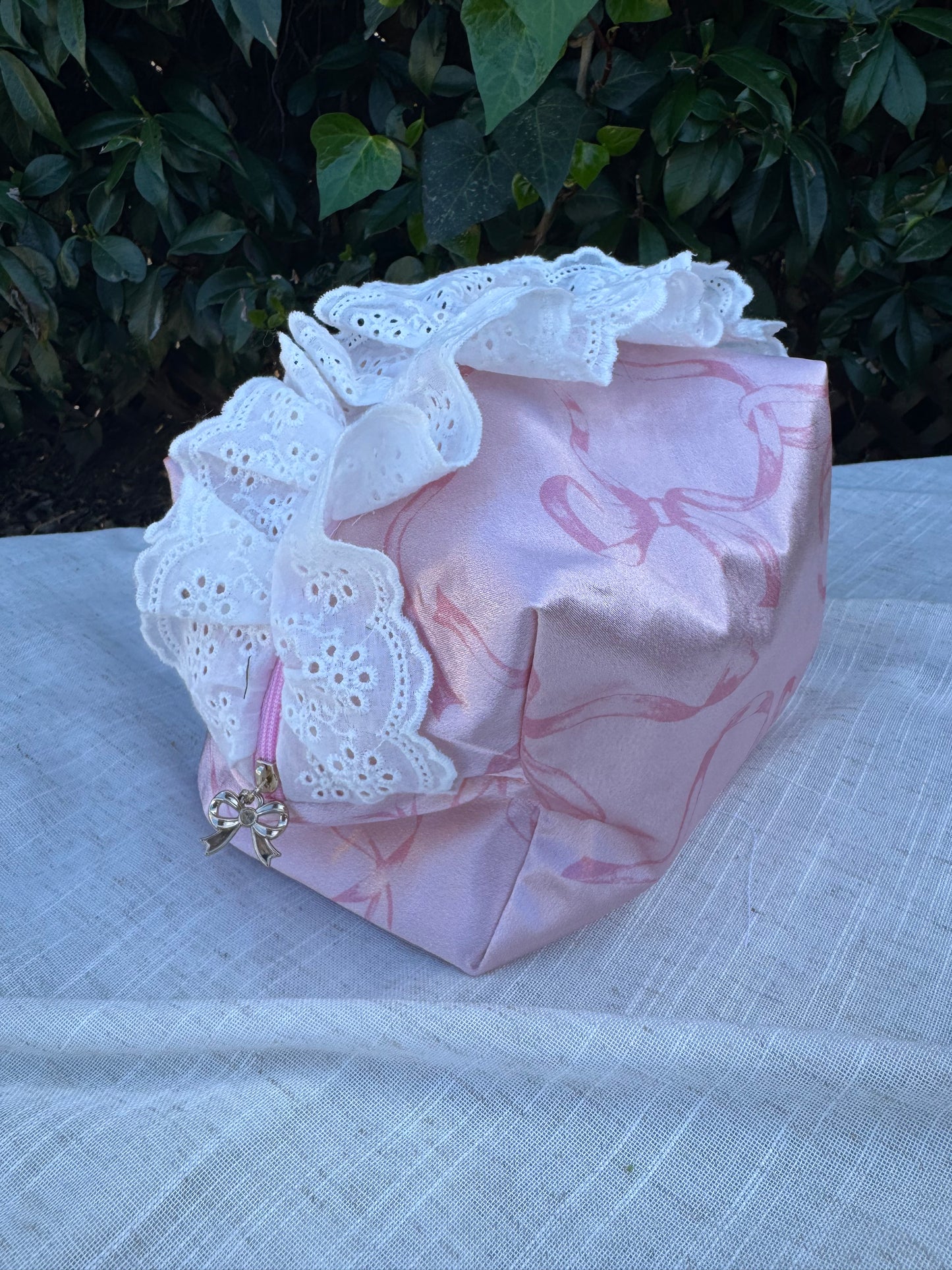 Satin Ribbons Makeup Bag-Standard Size