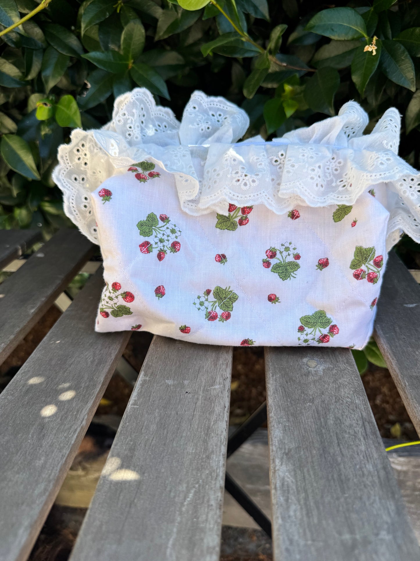 Strawberry Fields Makeup Bag