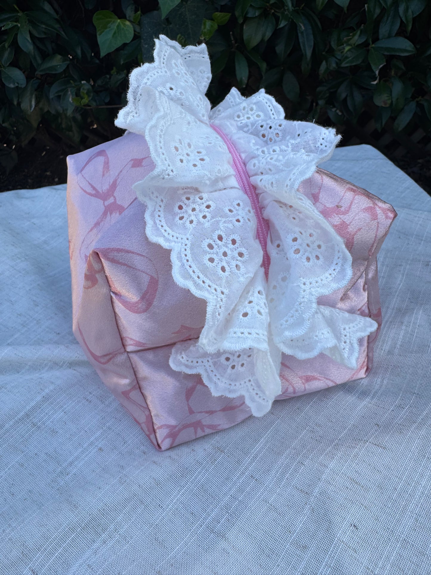 Satin Ribbons Makeup Bag-Standard Size