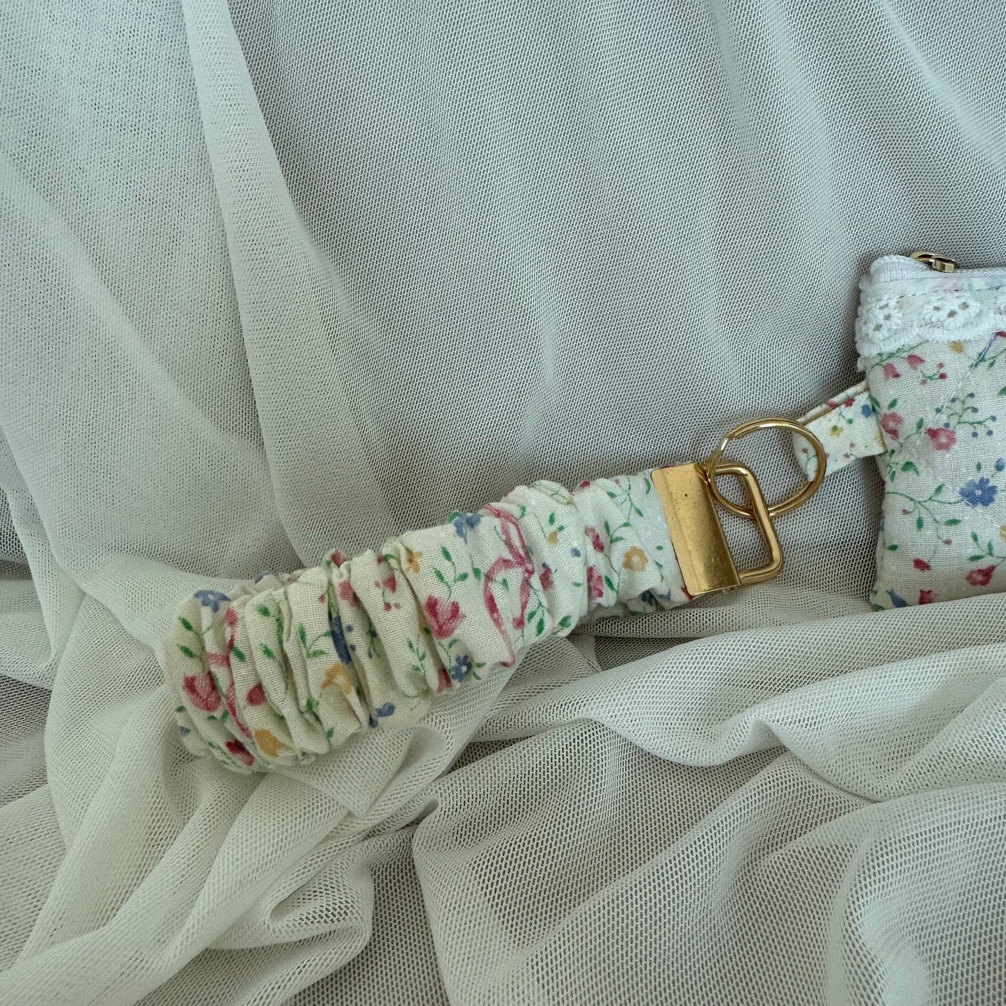 Rosy Ribbonette Coin Purse+Wristlet