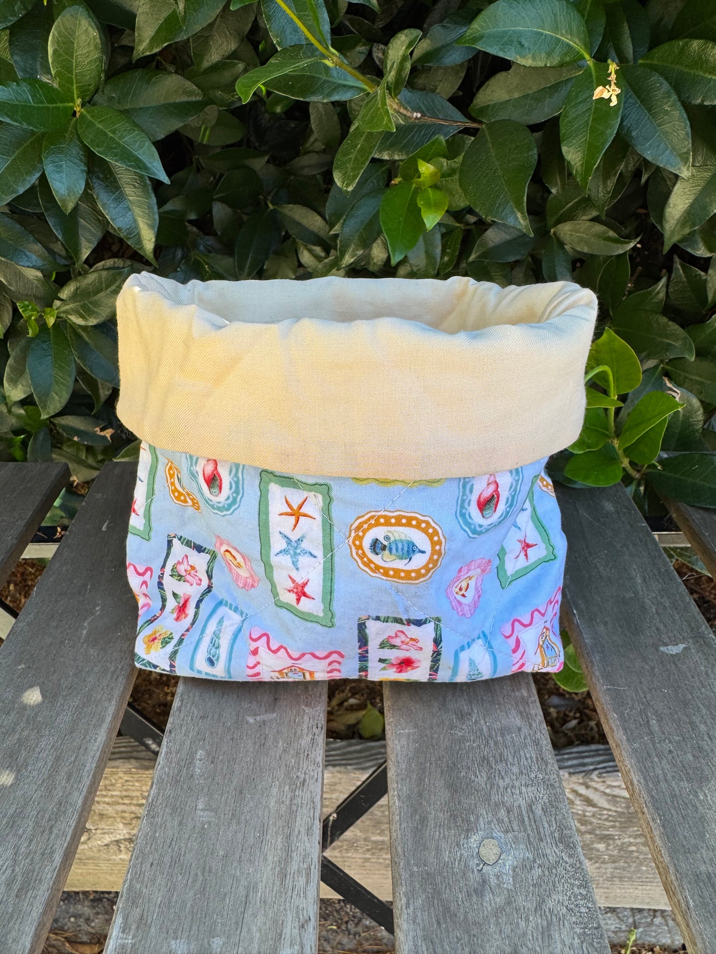Summer Blue Vanity Bucket