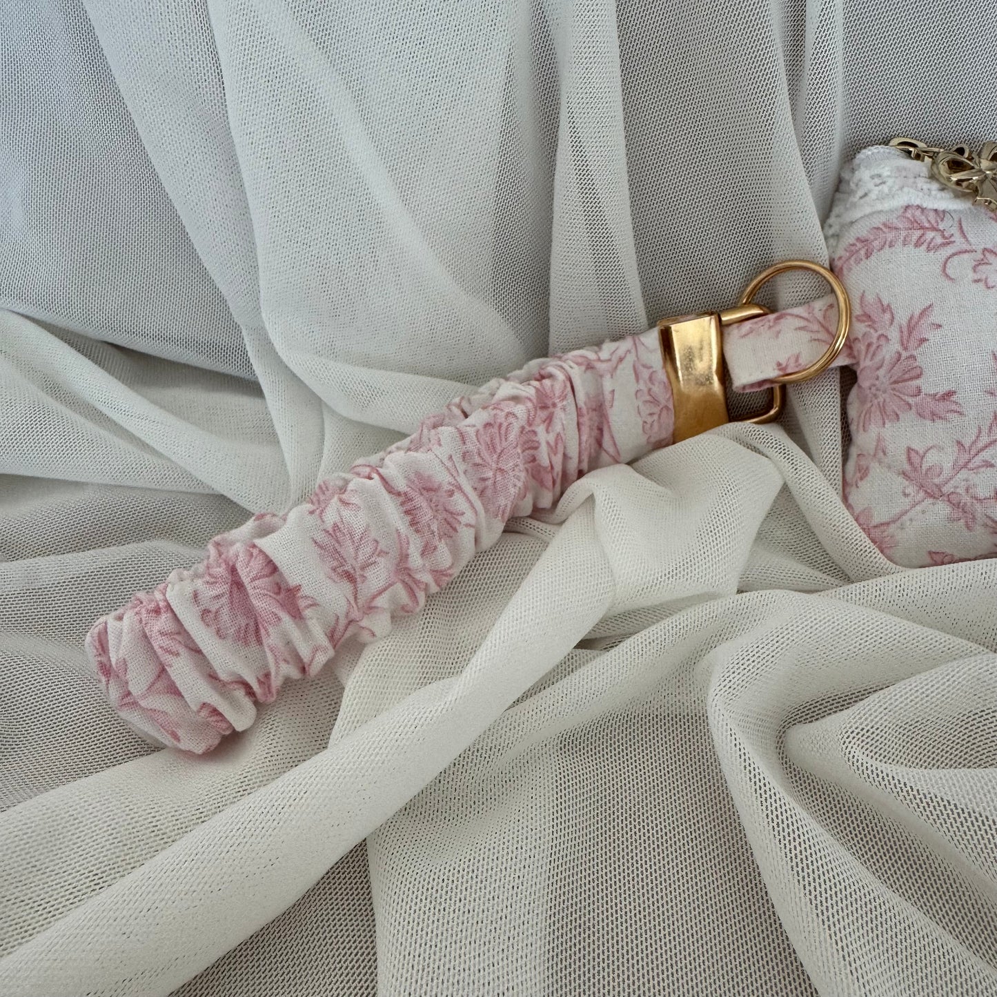 Blushing Toile Coin Purse + Wristlet